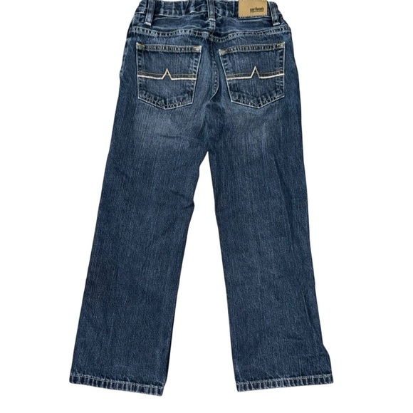 Urban Pipeline Boys 8R Denim Jeans with Embroidered Pocket Adjustable Waist - Picture 2 of 6